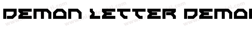 Demon Letter Demonic字体转换